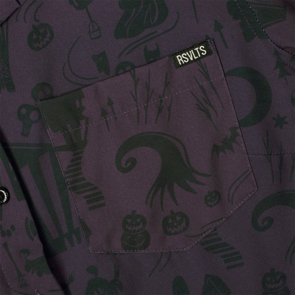 Disney Tim Burton's The Nightmare Before Christmas "Paint the Town Dead" Women's – KUNUFLEX Short Sleeve Shirt - Image 3