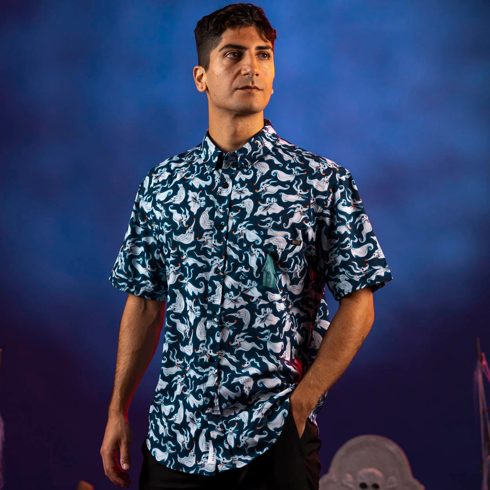 Disney Tim Burton's The Nightmare Before Christmas "There Goes My Zero" – KUNUFLEX Short Sleeve Shirt - Image 3