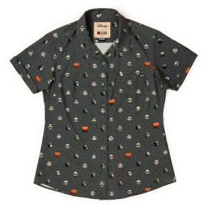 Disney Tim Burton's The Nightmare Before Christmas "Lil Jacks" Women's – KUNUFLEX Short Sleeve Shirt