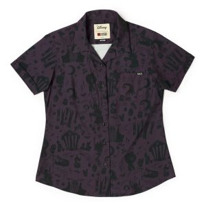 Disney Tim Burton's The Nightmare Before Christmas "Paint the Town Dead" Women's – KUNUFLEX Short Sleeve Shirt