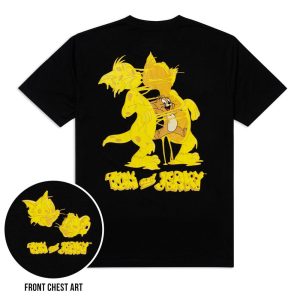 Tom and Jerry "Cheesy Troublemakers" – Crewneck Tee