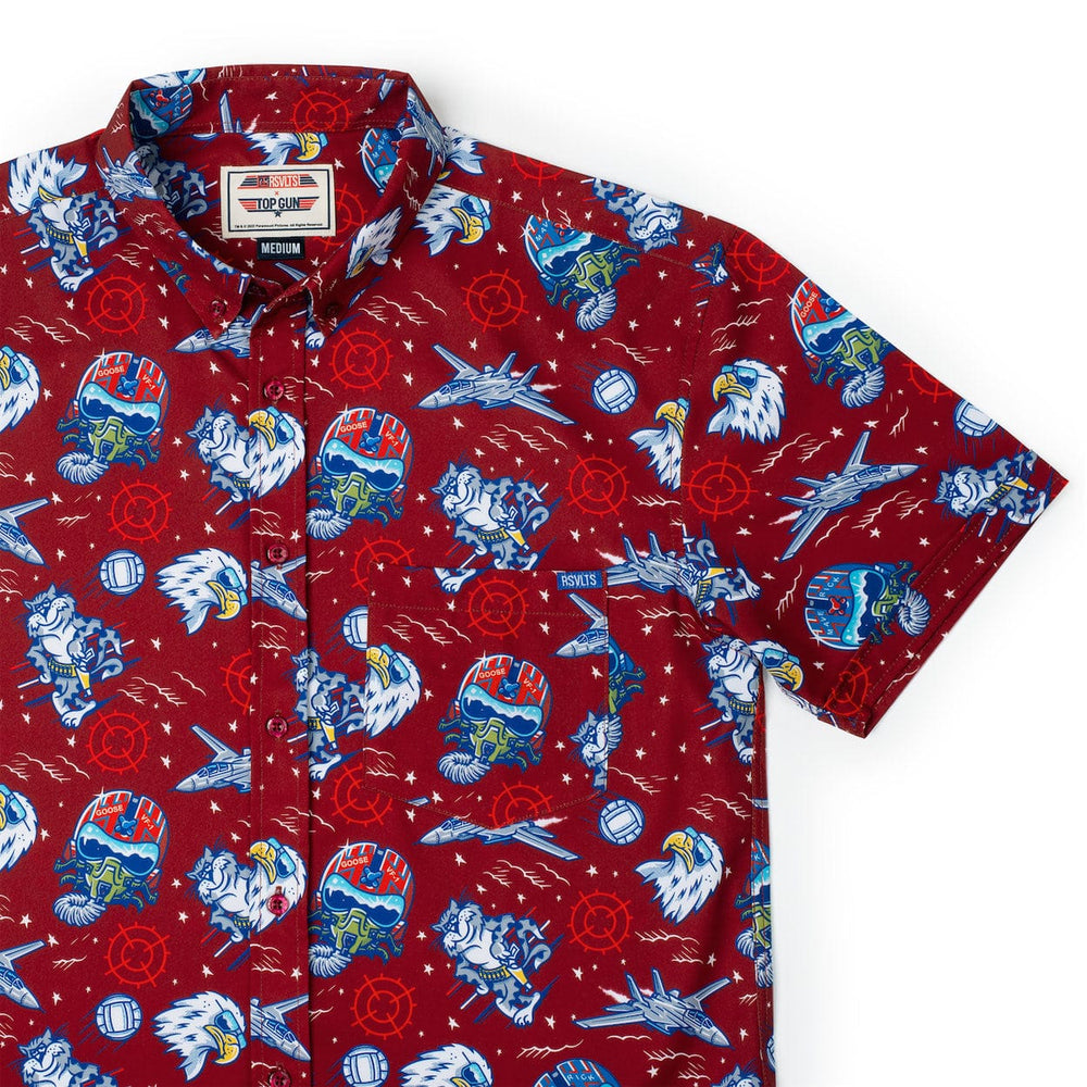 Top Gun "Wingman" (Red) – KUNUFLEX Short Sleeve Shirt