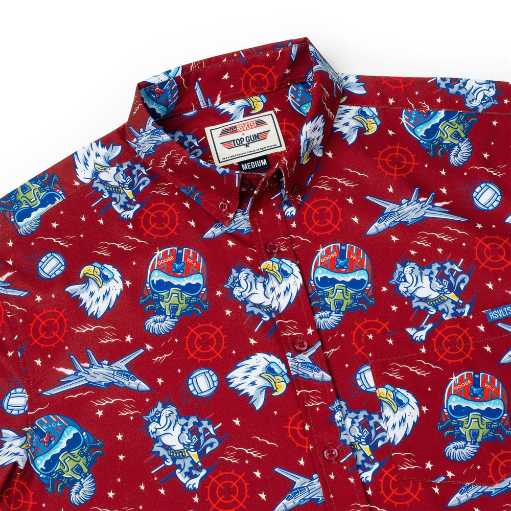 Top Gun "Wingman" (Red) – KUNUFLEX Short Sleeve Shirt - Image 6