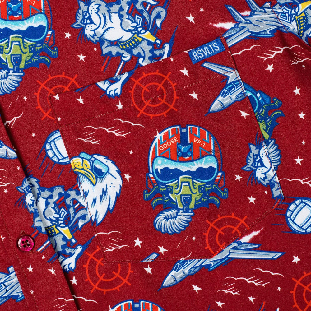 Top Gun "Wingman" (Red) – KUNUFLEX Short Sleeve Shirt - Image 3