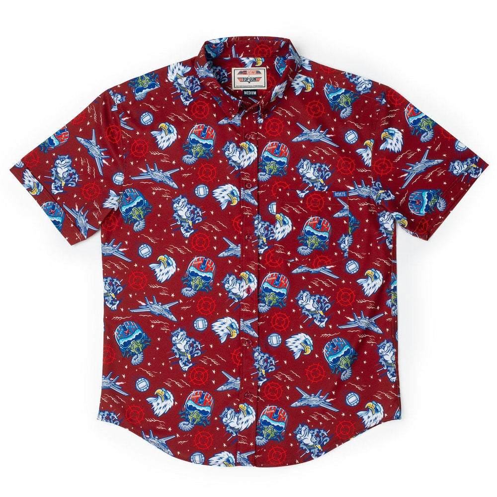 Top Gun "Wingman" (Red) – KUNUFLEX Short Sleeve Shirt - Image 2