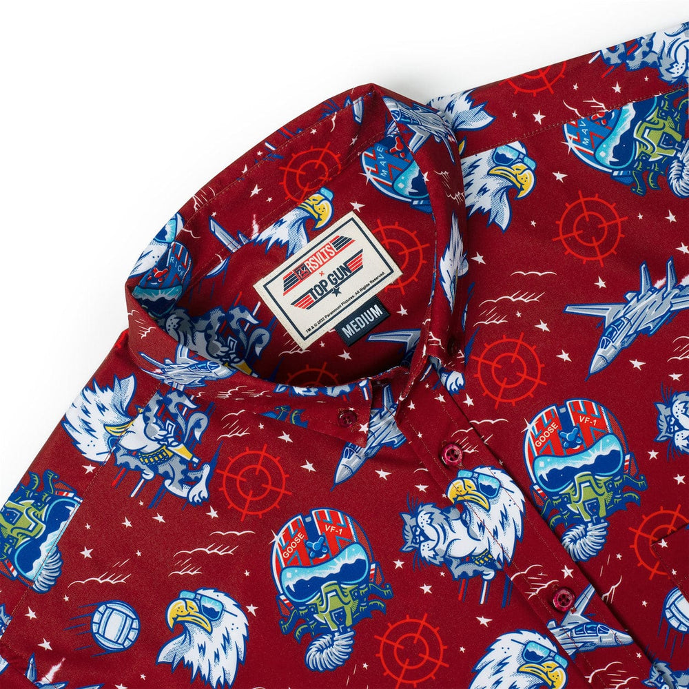 Top Gun "Wingman" (Red) – KUNUFLEX Short Sleeve Shirt - Image 4
