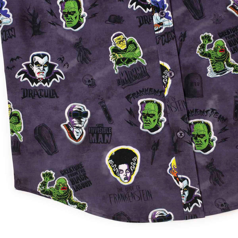 Universal Monsters "Monstickers" – KUNUFLEX Short Sleeve Shirt - Image 7