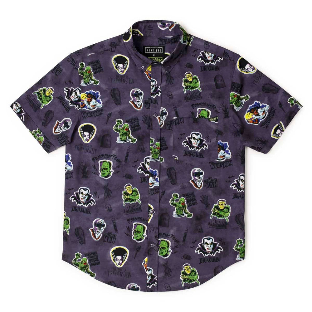 Universal Monsters "Monstickers" – KUNUFLEX Short Sleeve Shirt - Image 5