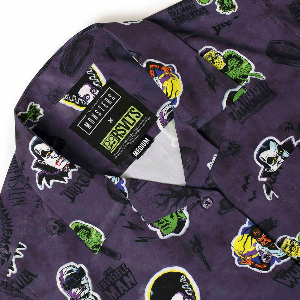 Universal Monsters "Monstickers" – Women's KUNUFLEX Short Sleeve Shirt - Image 7