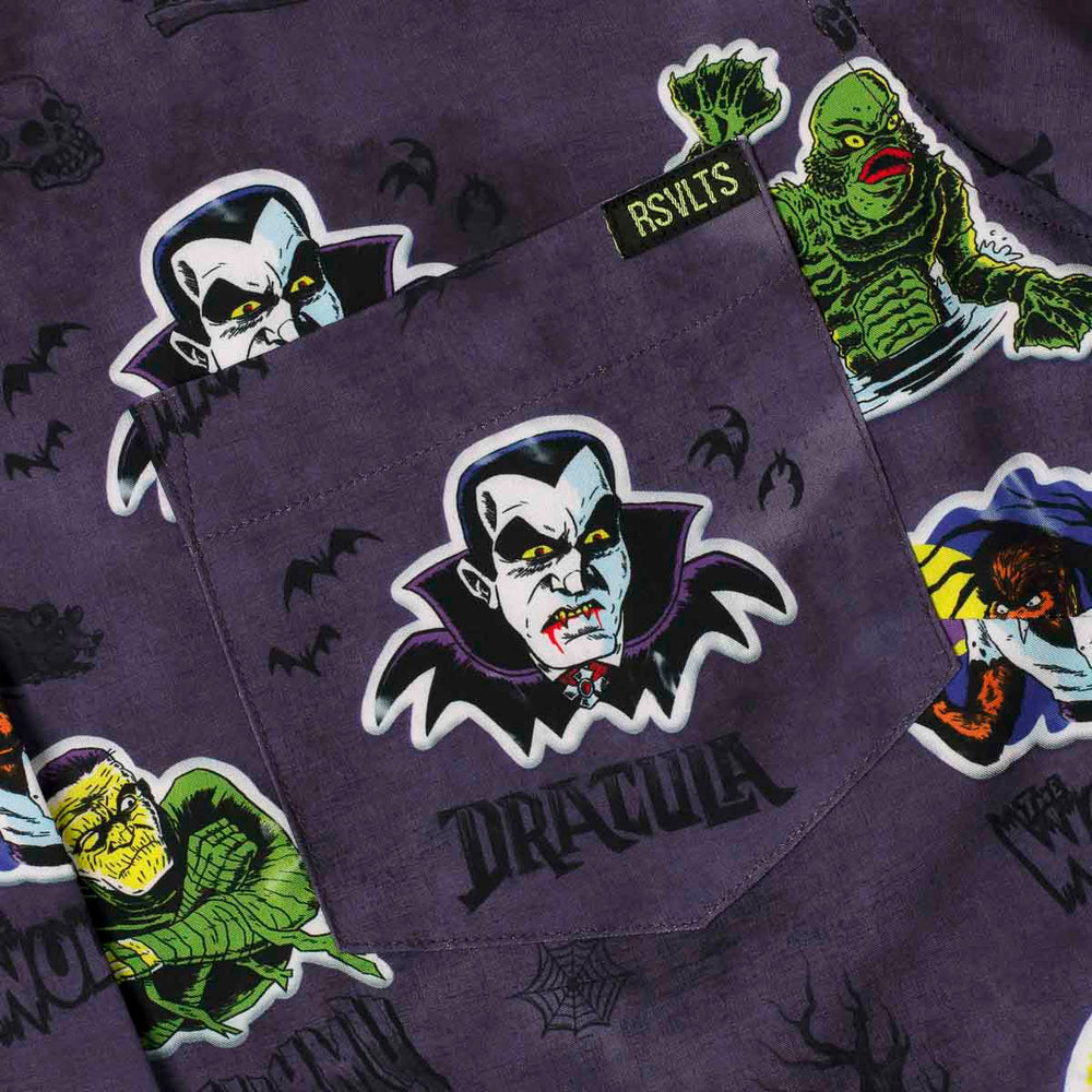 Universal Monsters "Monstickers" – Women's KUNUFLEX Short Sleeve Shirt - Image 4