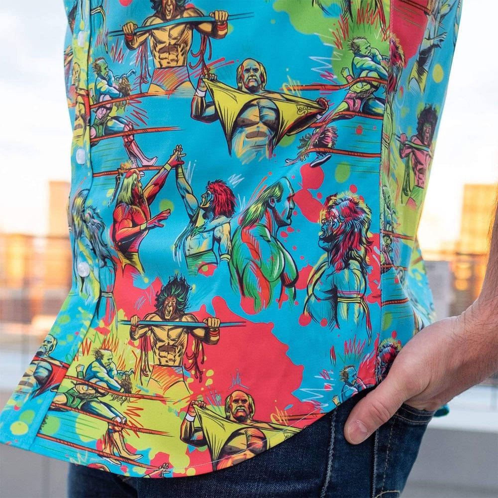 Hulk Hogan vs. Ultimate Warrior – KUNUFLEX Short Sleeve Shirt - Image 4