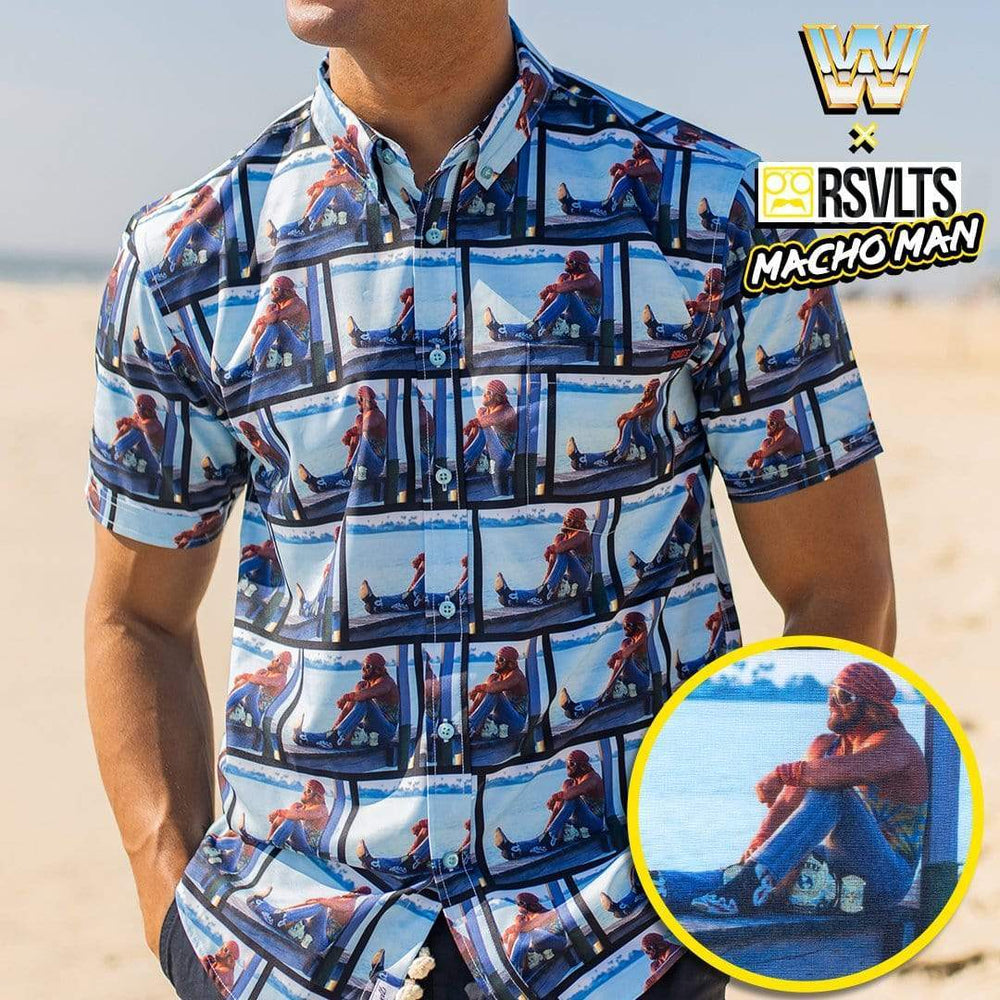 Macho Man "Deep Thoughts" – KUNUFLEX Short Sleeve Shirt - Image 3