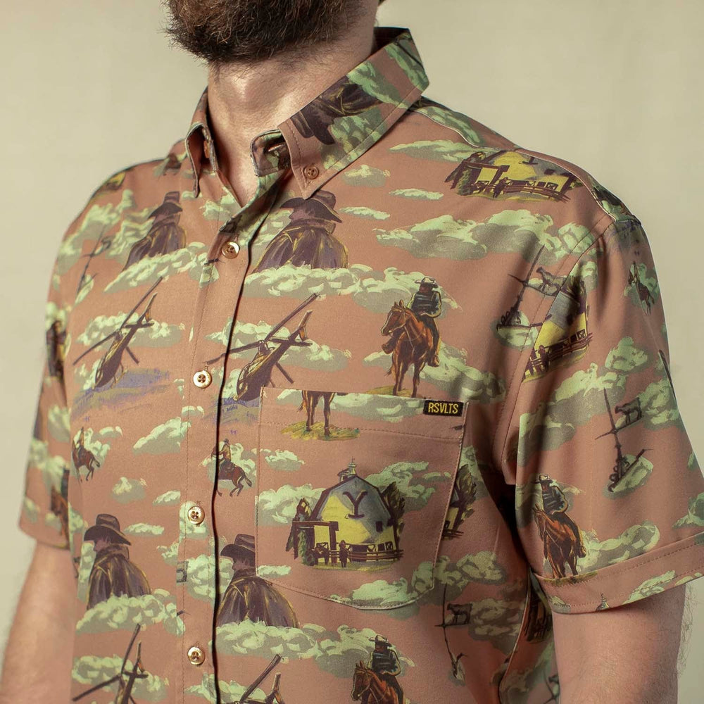 Yellowstone "Dutton Ranch" – KUNUFLEX Short Sleeve Shirt - Image 3