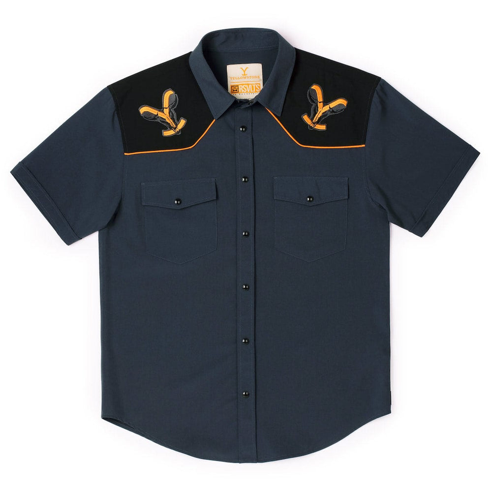 Yellowstone "EST. 1886" - Short Sleeve Roper Shirt