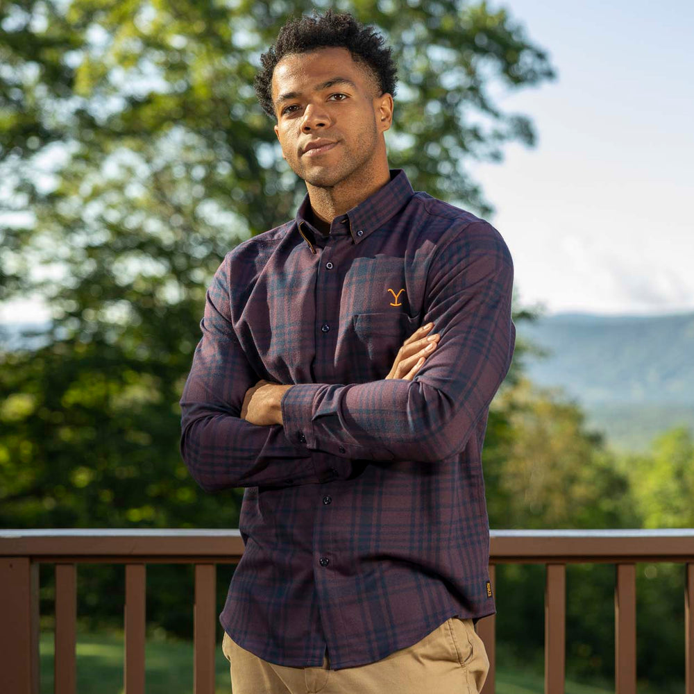 Yellowstone "We Don’t Choose the Way"- BorlandFlex™ Long Sleeve Flannel (2024 Fit) - Image 3